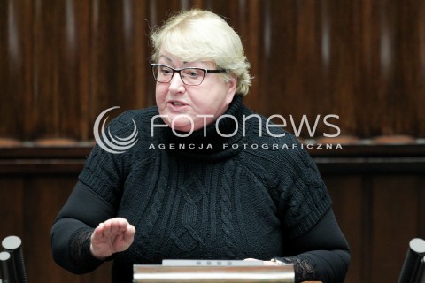  02.12.2016 WARSZAWA SEJM<br />POSIEDZENIE SEJMU RP<br />N/Z HENRYKA KRZYWONOS<br /> 