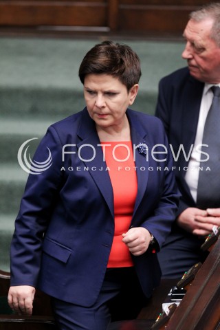  02.12.2016 WARSZAWA SEJM<br />POSIEDZENIE SEJMU RP<br />N/Z PREMIER BEATA SZYDLO<br /> 