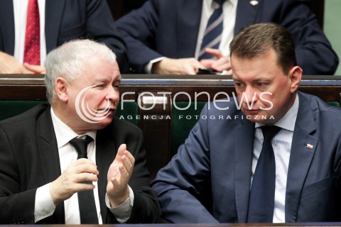  02.12.2016 WARSZAWA SEJM<br />POSIEDZENIE SEJMU RP<br />N/Z MARIUSZ BLASZCZAK JAROSLAW KACZYNSKI<br /> 