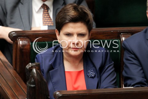  02.12.2016 WARSZAWA SEJM<br />POSIEDZENIE SEJMU RP<br />N/Z PREMIER BEATA SZYDLO<br /> 
