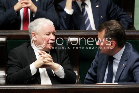  02.12.2016 WARSZAWA SEJM<br />POSIEDZENIE SEJMU RP<br />N/Z JAROSLAW KACZYNSKI MARIUSZ BLASZCZAK<br /> 