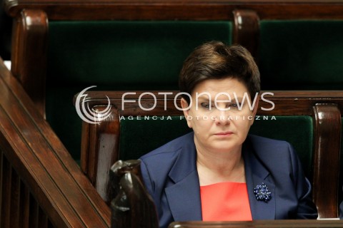  02.12.2016 WARSZAWA SEJM<br />POSIEDZENIE SEJMU RP<br />N/Z PREMIER BEATA SZYDLO<br /> 