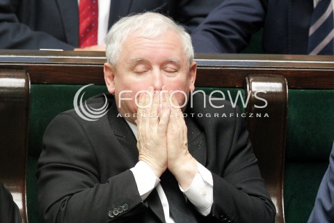  02.12.2016 WARSZAWA SEJM<br />POSIEDZENIE SEJMU RP<br />N/Z JAROSLAW KACZYNSKI<br /> 
