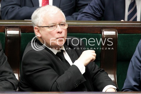  02.12.2016 WARSZAWA SEJM<br />POSIEDZENIE SEJMU RP<br />N/Z JAROSLAW KACZYNSKI<br /> 