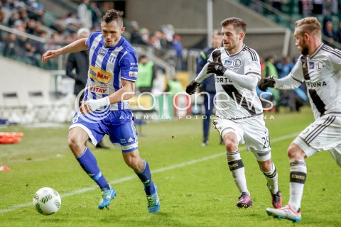  02.12.2016 WARSZAWA PILKA NOZNA <br />FOOTBALL EKSTRAKLASA STADION LEGII<br />MECZ LEGIA WARSZAWA - WISLA PLOCK<br />N/Z DOMINIK FURMAN LUKASZ BROZ <br /> 