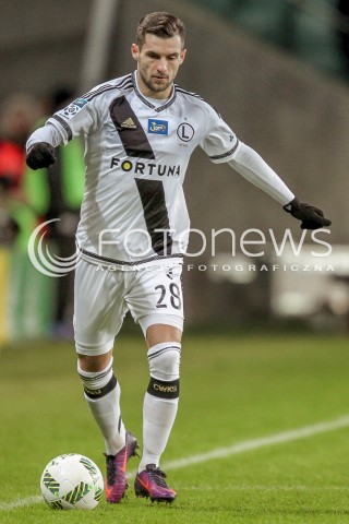  02.12.2016 WARSZAWA PILKA NOZNA <br />FOOTBALL EKSTRAKLASA STADION LEGII<br />MECZ LEGIA WARSZAWA - WISLA PLOCK<br />N/Z LUKASZ BROZ <br /> 