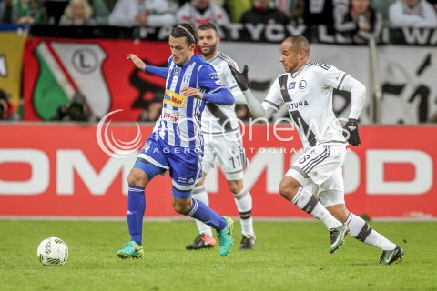  02.12.2016 WARSZAWA PILKA NOZNA <br />FOOTBALL EKSTRAKLASA STADION LEGII<br />MECZ LEGIA WARSZAWA - WISLA PLOCK<br />N/Z TOMISLAV BOZIC VADIS ODJIDJA OFOE <br /> 