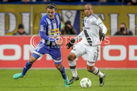  02.12.2016 WARSZAWA PILKA NOZNA <br />FOOTBALL EKSTRAKLASA STADION LEGII<br />MECZ LEGIA WARSZAWA - WISLA PLOCK<br />N/Z TOMISLAV BOZIC VADIS ODJIDJA OFOE <br /> 