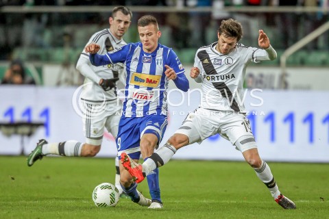  02.12.2016 WARSZAWA PILKA NOZNA <br />FOOTBALL EKSTRAKLASA STADION LEGII<br />MECZ LEGIA WARSZAWA - WISLA PLOCK<br />N/Z ARKADIUSZ RECA BARTOSZ BERESZYNSKI <br /> 