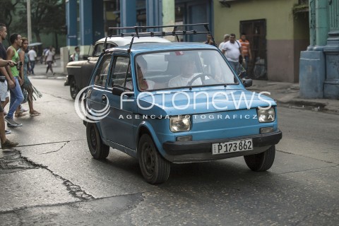  02.12.2016 KUBA HAWANA<br />ZDJECIE ILUSTRACYJNE<br />POJAZDY NA KUBIE<br />N/Z POLSKI FIAT 126P NA ULICACH HAWANY<br /> 