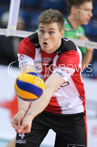  03.12.2016 RZESZOW<br />SIATKOWKA PLUSLIGA 2016/2017 MEN VOLLEYBALL POLAND POLISH PLUS LIGA LEAGUE SEASON 2016/2017<br />MECZ ASSECO RESOVIA RZESZOW - BBTS BIELSKO - BIALA <br />N/Z JOHN GORDON PERRIN SYLWETKA <br /> 