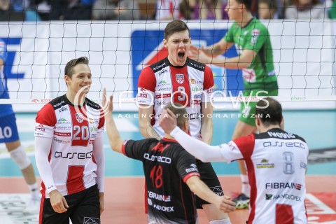  03.12.2016 RZESZOW<br />SIATKOWKA PLUSLIGA 2016/2017 MEN VOLLEYBALL POLAND POLISH PLUS LIGA LEAGUE SEASON 2016/2017<br />MECZ ASSECO RESOVIA RZESZOW - BBTS BIELSKO - BIALA <br />N/Z BARTLOMIEJ LEMANSKI FREDERIC WINTERS RADOSC EMOCJE <br /> 