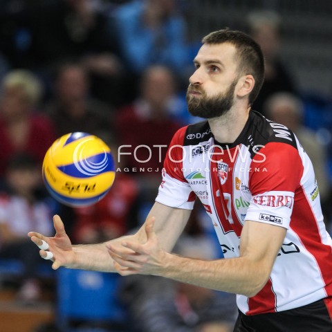  03.12.2016 RZESZOW<br />SIATKOWKA PLUSLIGA 2016/2017 MEN VOLLEYBALL POLAND POLISH PLUS LIGA LEAGUE SEASON 2016/2017<br />MECZ ASSECO RESOVIA RZESZOW - BBTS BIELSKO - BIALA <br />N/Z MARCIN MOZDZONEK SYLWETKA <br /> 