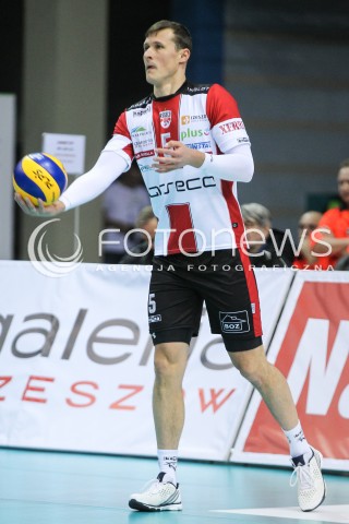  03.12.2016 RZESZOW<br />SIATKOWKA PLUSLIGA 2016/2017 MEN VOLLEYBALL POLAND POLISH PLUS LIGA LEAGUE SEASON 2016/2017<br />MECZ ASSECO RESOVIA RZESZOW - BBTS BIELSKO - BIALA <br />N/Z LUKAS TICHACEK SYLWETKA <br /> 