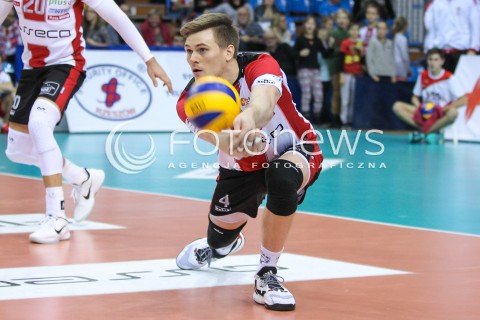  03.12.2016 RZESZOW<br />SIATKOWKA PLUSLIGA 2016/2017 MEN VOLLEYBALL POLAND POLISH PLUS LIGA LEAGUE SEASON 2016/2017<br />MECZ ASSECO RESOVIA RZESZOW - BBTS BIELSKO - BIALA <br />N/Z JOHN GORDON PERRIN SYLWETKA <br /> 