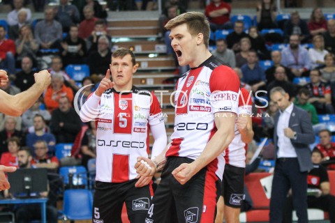  03.12.2016 RZESZOW<br />SIATKOWKA PLUSLIGA 2016/2017 MEN VOLLEYBALL POLAND POLISH PLUS LIGA LEAGUE SEASON 2016/2017<br />MECZ ASSECO RESOVIA RZESZOW - BBTS BIELSKO - BIALA <br />N/Z JOHN GORDON PERRIN LUKAS TICHACEK RADOSC EMOCJE <br /> 