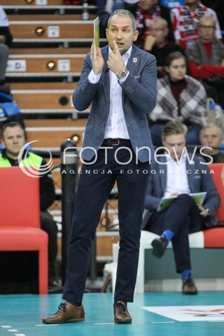  03.12.2016 RZESZOW<br />SIATKOWKA PLUSLIGA 2016/2017 MEN VOLLEYBALL POLAND POLISH PLUS LIGA LEAGUE SEASON 2016/2017<br />MECZ ASSECO RESOVIA RZESZOW - BBTS BIELSKO - BIALA <br />N/Z ANDRZEJ KOWAL - I TRENER ( HEAD COACH ) SYLWETKA <br /> 