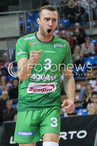  03.12.2016 RZESZOW<br />SIATKOWKA PLUSLIGA 2016/2017 MEN VOLLEYBALL POLAND POLISH PLUS LIGA LEAGUE SEASON 2016/2017<br />MECZ ASSECO RESOVIA RZESZOW - BBTS BIELSKO - BIALA <br />N/Z DMITRY STOROZHYLOV RADOSC EMOCJE SYLWETKA <br /> 