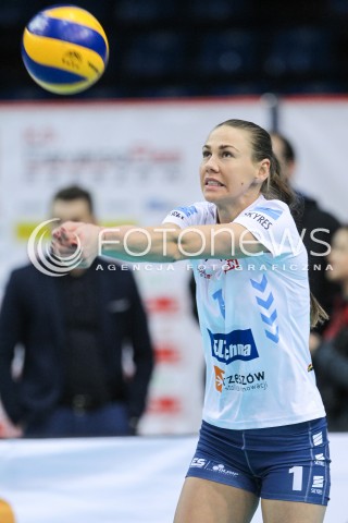  04.12.2016 RZESZOW<br />SIATKOWKA ORLEN LIGA 2016/2017 WOMEN VOLLEYBALL POLAND POLISH ORLENLIGA LEAGUE SEASON 2016/2017<br />MECZ DEVELOPRES SKYRES RZESZOW - KSZO OSTROWIEC<br />N/Z KREMENA KAMENOVA SYLWETKA <br /> 