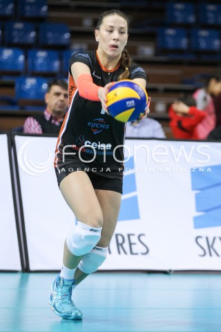  04.12.2016 RZESZOW<br />SIATKOWKA ORLEN LIGA 2016/2017 WOMEN VOLLEYBALL POLAND POLISH ORLENLIGA LEAGUE SEASON 2016/2017<br />MECZ DEVELOPRES SKYRES RZESZOW - KSZO OSTROWIEC<br />N/Z ROKSANA BRZOSKA SYLWETKA <br /> 
