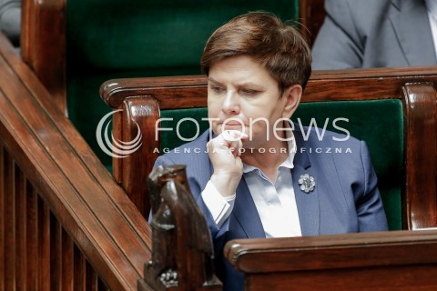  14.12.2016 WARSZAWA SEJM<br />POSIEDZENIE SEJMU RP<br />N/Z PREMIER BEATA SZYDLO<br /> 