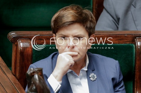  14.12.2016 WARSZAWA SEJM<br />POSIEDZENIE SEJMU RP<br />N/Z PREMIER BEATA SZYDLO<br /> 