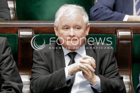  14.12.2016 WARSZAWA SEJM<br />POSIEDZENIE SEJMU RP<br />N/Z JAROSLAW KACZYNSKI<br /> 