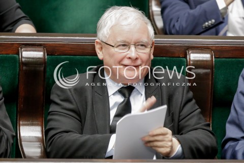  14.12.2016 WARSZAWA SEJM<br />POSIEDZENIE SEJMU RP<br />N/Z JAROSLAW KACZYNSKI<br /> 