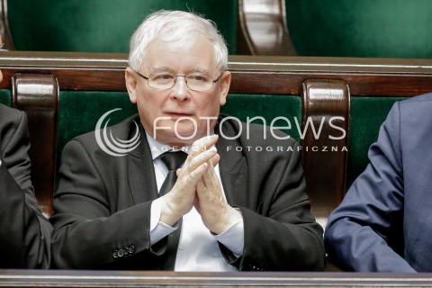  14.12.2016 WARSZAWA SEJM<br />POSIEDZENIE SEJMU RP<br />N/Z JAROSLAW KACZYNSKI<br /> 