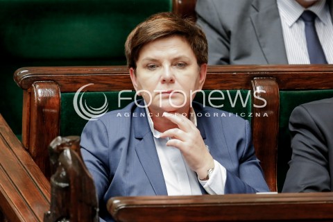  14.12.2016 WARSZAWA SEJM<br />POSIEDZENIE SEJMU RP<br />N/Z PREMIER BEATA SZYDLO<br /> 