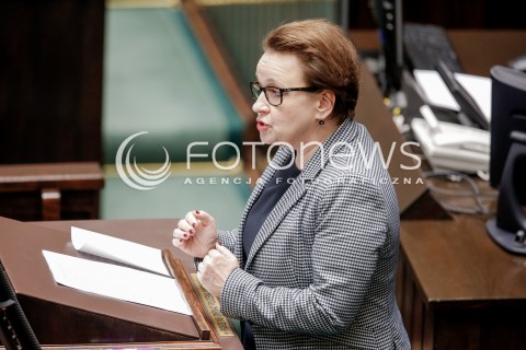  14.12.2016 WARSZAWA SEJM<br />POSIEDZENIE SEJMU RP<br />N/Z ANNA ZALEWSKA<br /> 