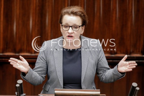  14.12.2016 WARSZAWA SEJM<br />POSIEDZENIE SEJMU RP<br />N/Z ANNA ZALEWSKA<br /> 