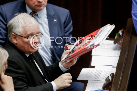  14.12.2016 WARSZAWA SEJM<br />POSIEDZENIE SEJMU RP<br />N/Z JAROSLAW KACZYNSKI<br /> 