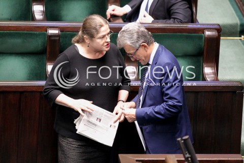  14.12.2016 WARSZAWA SEJM<br />POSIEDZENIE SEJMU RP<br />N/Z SLAWOMIR PIOTROWICZ KRYSTYNA PAWLOWICZ<br /> 