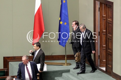  14.12.2016 WARSZAWA SEJM<br />POSIEDZENIE SEJMU RP<br />N/Z PIOTR GLINSKI MARIUSZ KAMINSKI<br /> 