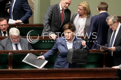  14.12.2016 WARSZAWA SEJM<br />POSIEDZENIE SEJMU RP<br />N/Z PREMIER BEATA SZYDLO<br /> 