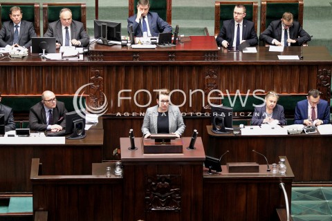  14.12.2016 WARSZAWA SEJM<br />POSIEDZENIE SEJMU RP<br />N/Z ANNA ZALEWSKA<br /> 