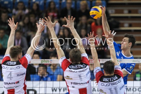  14.12.2016 RZESZOW<br />SIATKOWKA PLUSLIGA 2016/2017 MEN VOLLEYBALL POLAND POLISH PLUS LIGA LEAGUE SEASON 2016/2017<br />MECZ ASSECO RESOVIA RZESZOW - MKS BEDZIN <br />N/Z KYLE RUSSELL <br /> 