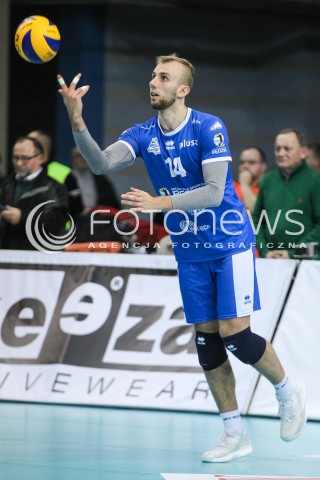  14.12.2016 RZESZOW<br />SIATKOWKA PLUSLIGA 2016/2017 MEN VOLLEYBALL POLAND POLISH PLUS LIGA LEAGUE SEASON 2016/2017<br />MECZ ASSECO RESOVIA RZESZOW - MKS BEDZIN <br />N/Z DOMINIK DEPOWSKI SYLWETKA <br /> 