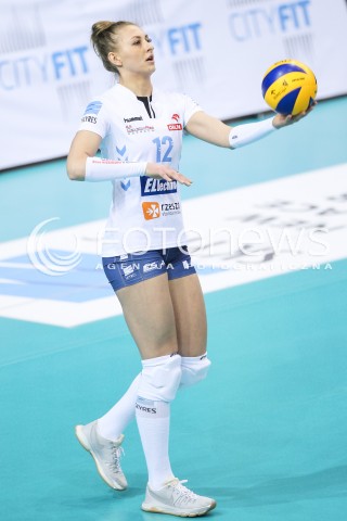  18.12.2016 RZESZOW<br />SIATKOWKA ORLEN LIGA 2016/2017 WOMEN VOLLEYBALL POLAND POLISH ORLENLIGA LEAGUE SEASON 2016/2017<br />MECZ DEVELOPRES SKYRES RZESZOW - GIACOMINI BUDOWLANI TORUN <br />N/Z PATRYCJA FLAKUS SYLWETKA <br /> 