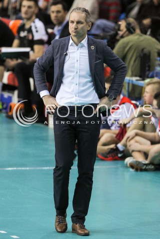  22.12.2016 RZESZOW POLAND<br />SIATKOWKA LIGA MISTRZOW <br />MEN CEV VOLLEYBALL CHAMPIONS LEAGUE 2016/2017<br />MATCH ASSECO RESOVIA RZESZOW - BERLIN RECYCLING VOLLEYS <br />N/Z ANDRZEJ KOWAL - I TRENER ( HEAD COACH ) SYLWETKA <br /> 