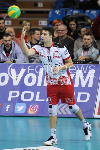  22.12.2016 RZESZOW POLAND<br />SIATKOWKA LIGA MISTRZOW <br />MEN CEV VOLLEYBALL CHAMPIONS LEAGUE 2016/2017<br />MATCH ASSECO RESOVIA RZESZOW - BERLIN RECYCLING VOLLEYS <br />N/Z FABIAN DRZYZGA SYLWETKA <br /> 