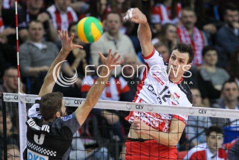  22.12.2016 RZESZOW POLAND<br />SIATKOWKA LIGA MISTRZOW <br />MEN CEV VOLLEYBALL CHAMPIONS LEAGUE 2016/2017<br />MATCH ASSECO RESOVIA RZESZOW - BERLIN RECYCLING VOLLEYS <br />N/Z GAVIN SCHMITT <br /> 