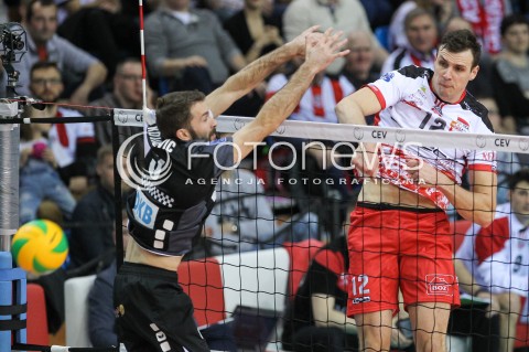  22.12.2016 RZESZOW POLAND<br />SIATKOWKA LIGA MISTRZOW <br />MEN CEV VOLLEYBALL CHAMPIONS LEAGUE 2016/2017<br />MATCH ASSECO RESOVIA RZESZOW - BERLIN RECYCLING VOLLEYS <br />N/Z GAVIN SCHMITT <br /> 