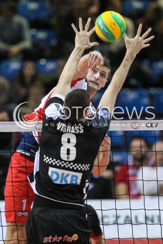  22.12.2016 RZESZOW POLAND<br />SIATKOWKA LIGA MISTRZOW <br />MEN CEV VOLLEYBALL CHAMPIONS LEAGUE 2016/2017<br />MATCH ASSECO RESOVIA RZESZOW - BERLIN RECYCLING VOLLEYS <br />N/Z PIOTR NOWAKOWSKI <br /> 