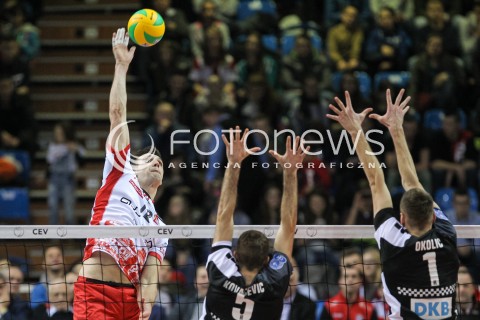  22.12.2016 RZESZOW POLAND<br />SIATKOWKA LIGA MISTRZOW <br />MEN CEV VOLLEYBALL CHAMPIONS LEAGUE 2016/2017<br />MATCH ASSECO RESOVIA RZESZOW - BERLIN RECYCLING VOLLEYS <br />N/Z GAVIN SCHMITT <br /> 