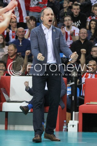  22.12.2016 RZESZOW POLAND<br />SIATKOWKA LIGA MISTRZOW <br />MEN CEV VOLLEYBALL CHAMPIONS LEAGUE 2016/2017<br />MATCH ASSECO RESOVIA RZESZOW - BERLIN RECYCLING VOLLEYS <br />N/Z ANDRZEJ KOWAL - I TRENER ( HEAD COACH ) SYLWETKA RADOSC EMOCJE <br /> 