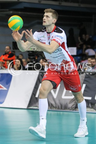  22.12.2016 RZESZOW POLAND<br />SIATKOWKA LIGA MISTRZOW <br />MEN CEV VOLLEYBALL CHAMPIONS LEAGUE 2016/2017<br />MATCH ASSECO RESOVIA RZESZOW - BERLIN RECYCLING VOLLEYS <br />N/Z PIOTR NOWAKOWSKI SYLWETKA <br /> 