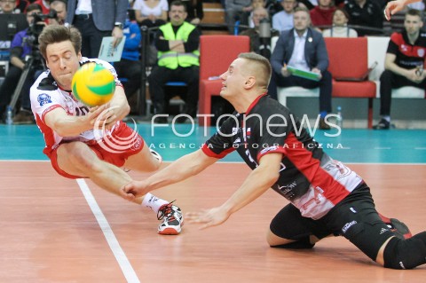  22.12.2016 RZESZOW POLAND<br />SIATKOWKA LIGA MISTRZOW <br />MEN CEV VOLLEYBALL CHAMPIONS LEAGUE 2016/2017<br />MATCH ASSECO RESOVIA RZESZOW - BERLIN RECYCLING VOLLEYS <br />N/Z JOCHEN SCHOPS DAMIAN WOJTASZEK <br /> 