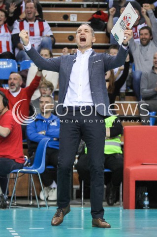  22.12.2016 RZESZOW POLAND<br />SIATKOWKA LIGA MISTRZOW <br />MEN CEV VOLLEYBALL CHAMPIONS LEAGUE 2016/2017<br />MATCH ASSECO RESOVIA RZESZOW - BERLIN RECYCLING VOLLEYS <br />N/Z ANDRZEJ KOWAL - I TRENER ( HEAD COACH ) SYLWETKA RADOSC EMOCJE <br /> 